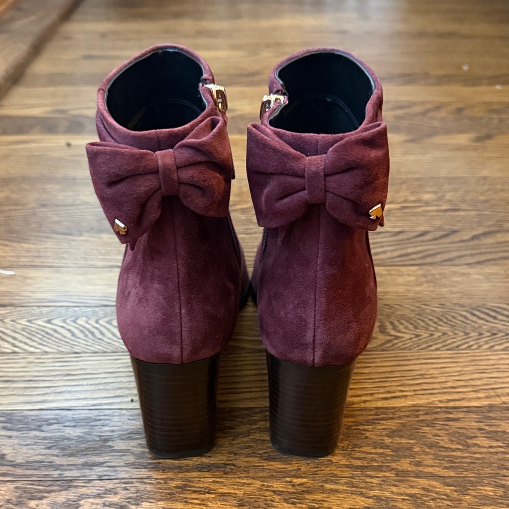 Kate Spade Suede Mallory Ankle Boots - Cherrywood View 2
